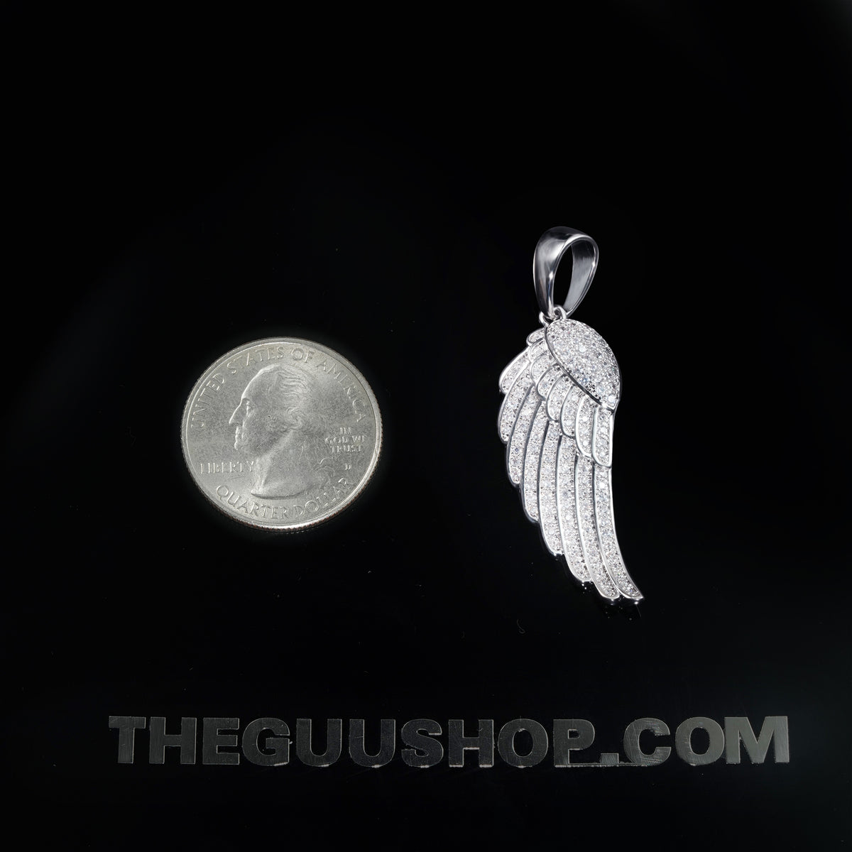Two-tone 15mm Iced Yellow Gold-Plated CZ Feather Cuban Link