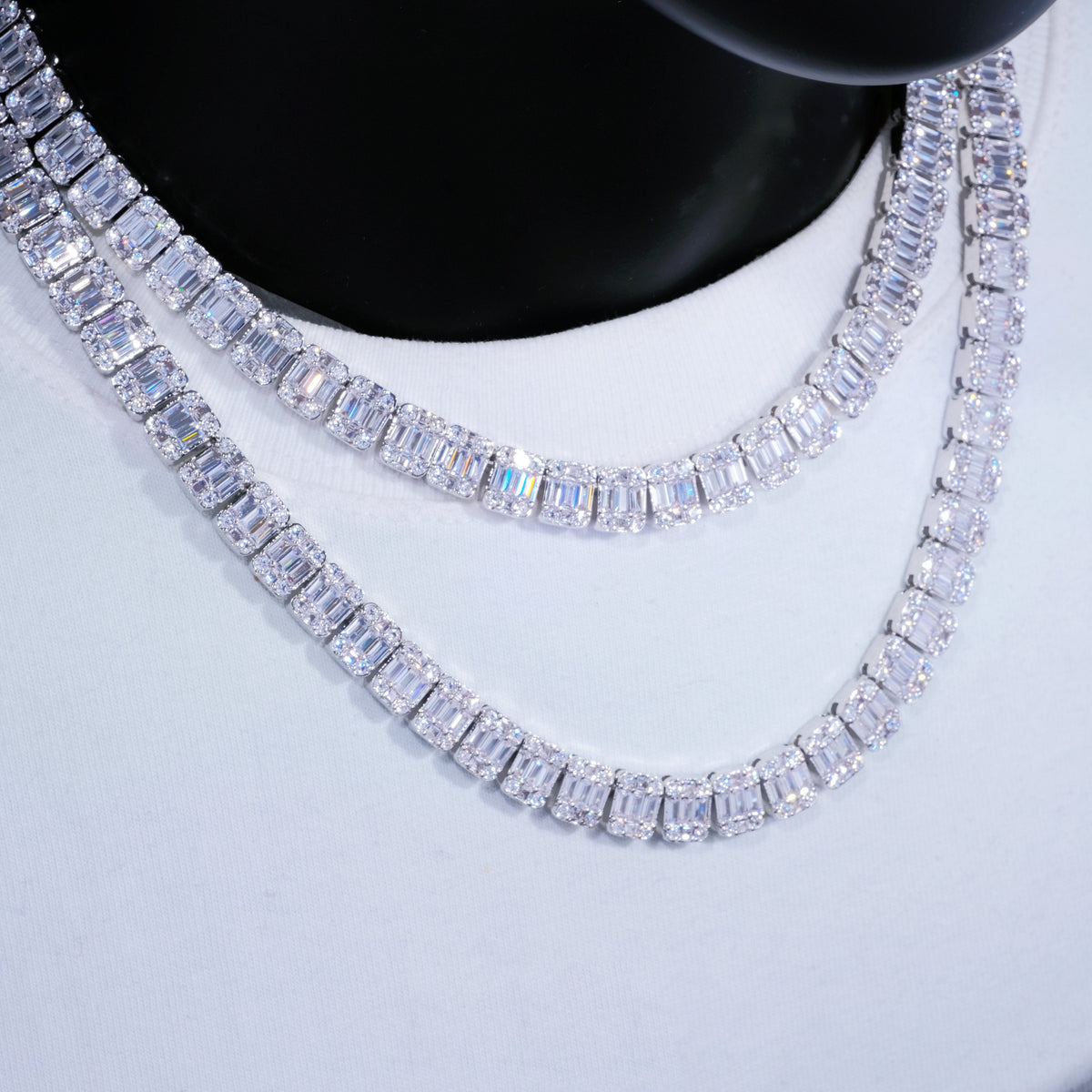 8mm Iced Square Baguette Tennis Chain – The GUU Shop