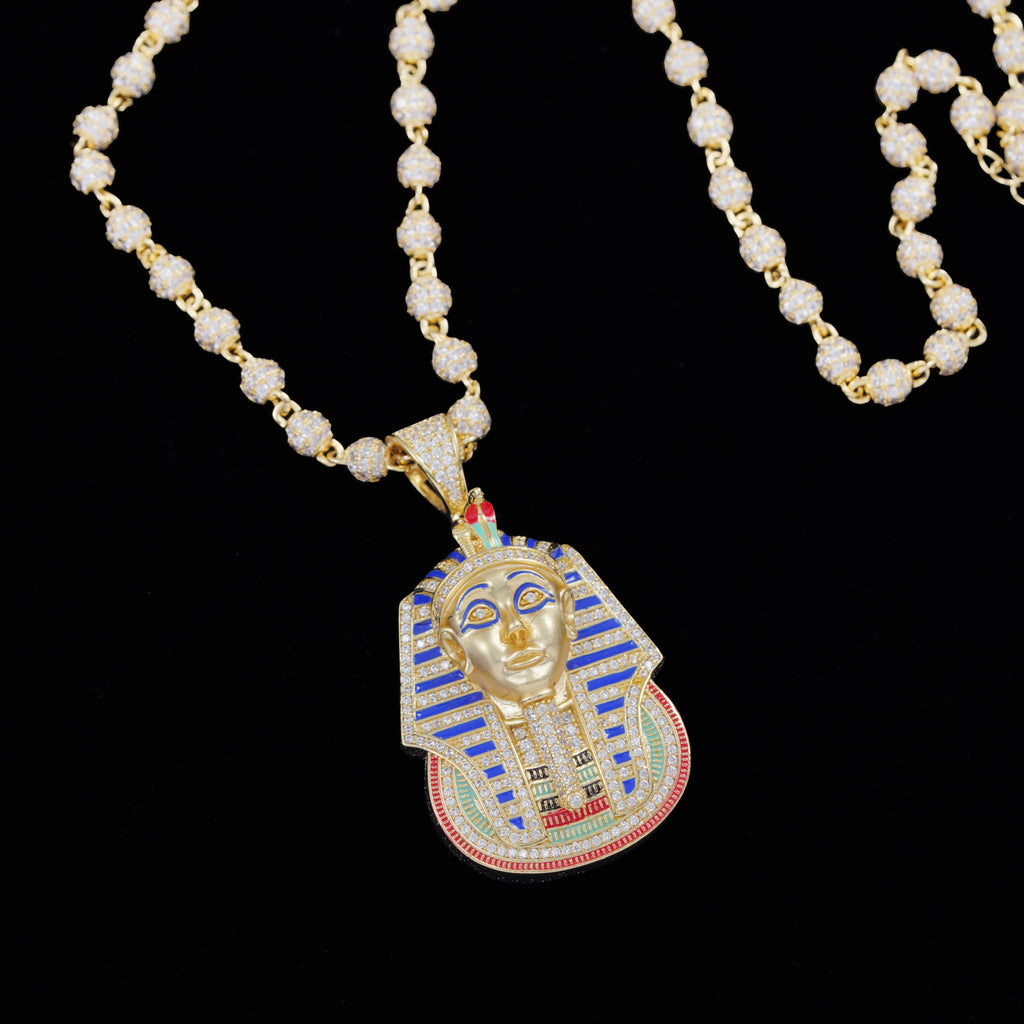 Iced Pharaoh Egypt Necklace