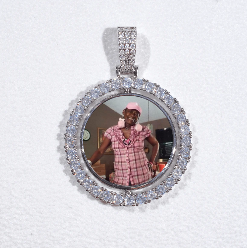 3D Spinning 2-Faced Custom Picture Pendant