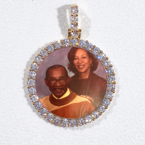 3D CIRCLE CUSTOM PICTURE PENDANT SMALL SIZE