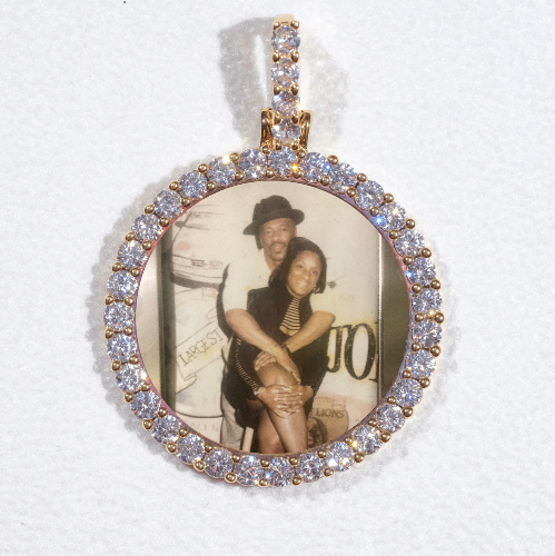 3D CIRCLE CUSTOM PICTURE PENDANT SMALL SIZE