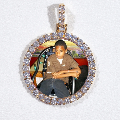 3D CIRCLE CUSTOM PICTURE PENDANT SMALL SIZE
