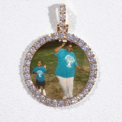 3D CIRCLE CUSTOM PICTURE PENDANT SMALL SIZE