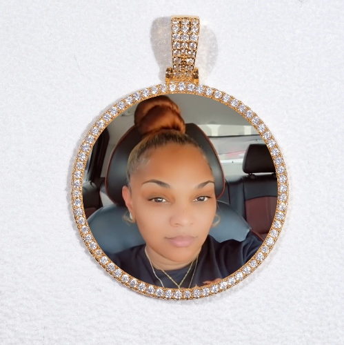 MEDIUM 3D CIRCLE CUSTOM PICTURE PENDANT