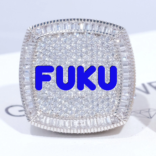 CUSTOM LETTER 3D ICED RING
