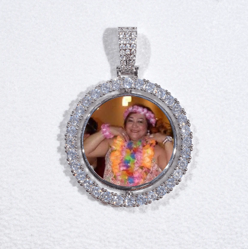 3D Spinning 2-Faced Custom Picture Pendant