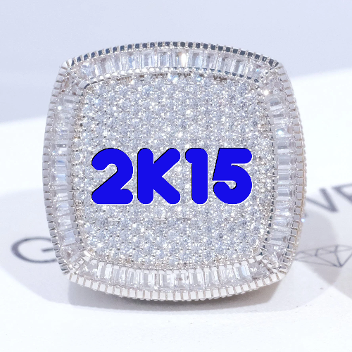 CUSTOM LETTER 3D ICED RING