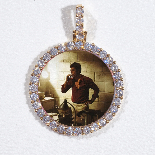3D CIRCLE CUSTOM PICTURE PENDANT SMALL SIZE