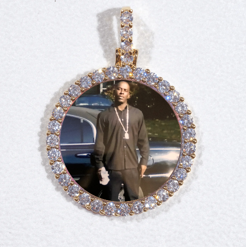 3D CIRCLE CUSTOM PICTURE PENDANT SMALL SIZE