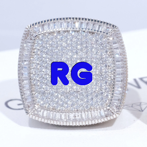 CUSTOM LETTER 3D ICED RING