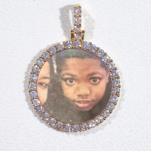 3D CIRCLE CUSTOM PICTURE PENDANT SMALL SIZE
