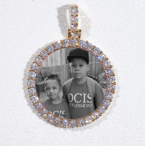3D CIRCLE CUSTOM PICTURE PENDANT SMALL SIZE