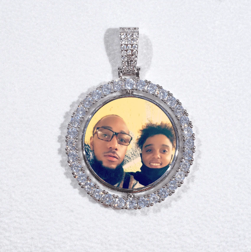 3D Spinning 2-Faced Custom Picture Pendant
