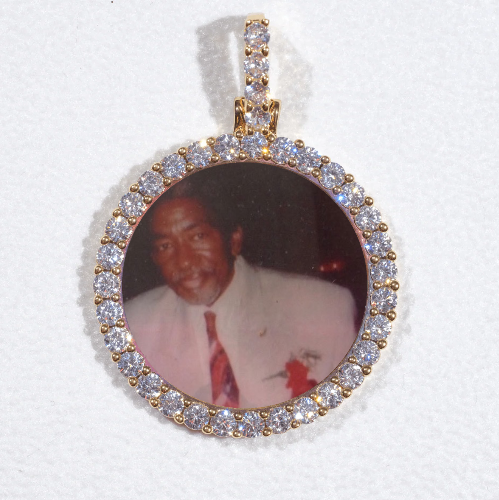 3D CIRCLE CUSTOM PICTURE PENDANT SMALL SIZE