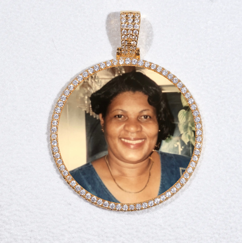 MEDIUM 3D CIRCLE CUSTOM PICTURE PENDANT