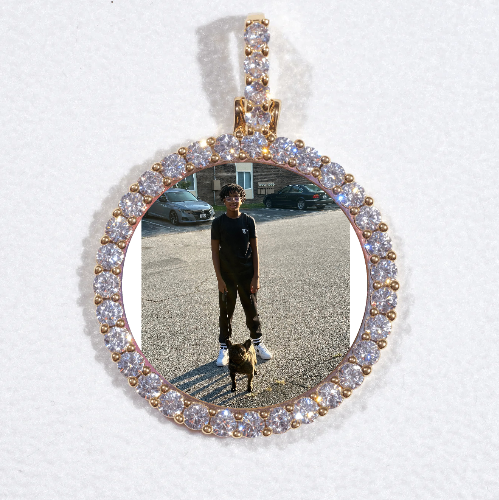 3D CIRCLE CUSTOM PICTURE PENDANT SMALL SIZE