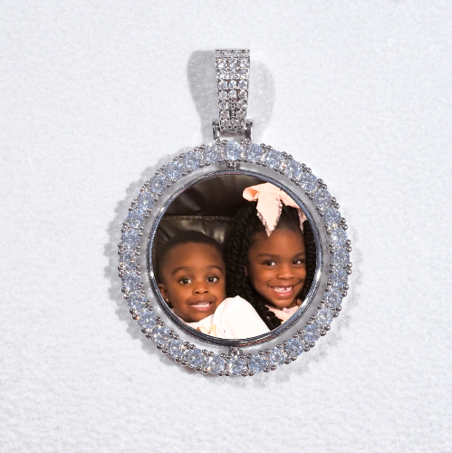 3D Spinning 2-Faced Custom Picture Pendant