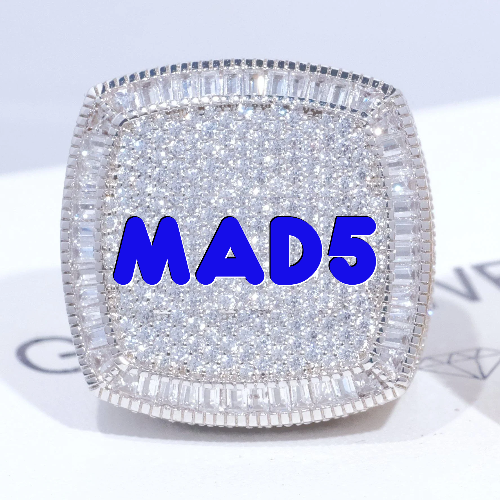 CUSTOM LETTER 3D ICED RING