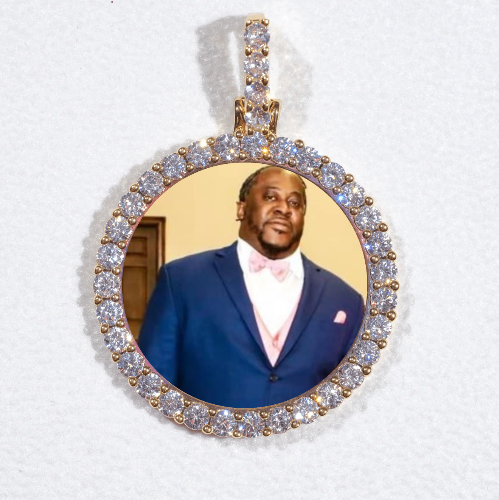 3D CIRCLE CUSTOM PICTURE PENDANT SMALL SIZE