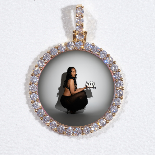 3D CIRCLE CUSTOM PICTURE PENDANT SMALL SIZE