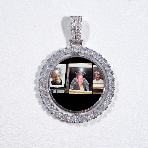 3D Spinning 2-Faced Custom Picture Pendant