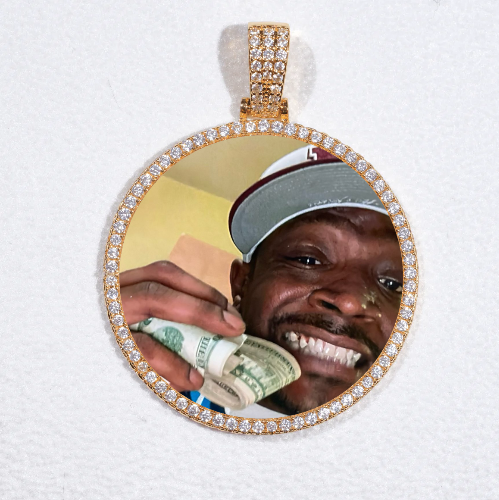 MEDIUM 3D CIRCLE CUSTOM PICTURE PENDANT