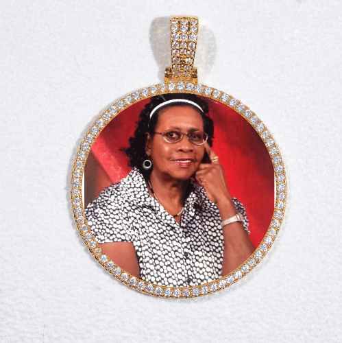 MEDIUM 3D CIRCLE CUSTOM PICTURE PENDANT