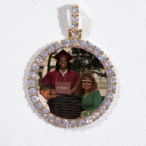 3D CIRCLE CUSTOM PICTURE PENDANT SMALL SIZE