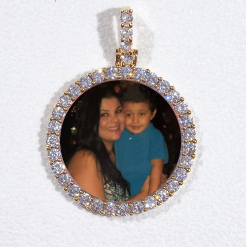 3D CIRCLE CUSTOM PICTURE PENDANT SMALL SIZE