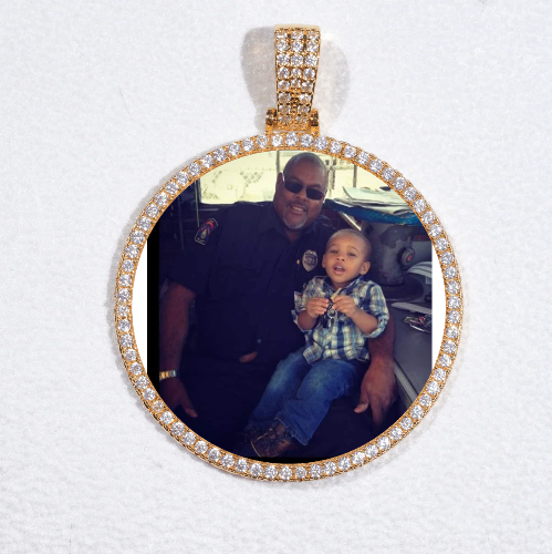 MEDIUM 3D CIRCLE CUSTOM PICTURE PENDANT