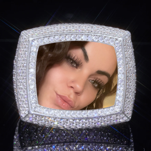 3D CUSTOM PICTURE ICED RING