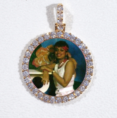 3D CIRCLE CUSTOM PICTURE PENDANT SMALL SIZE