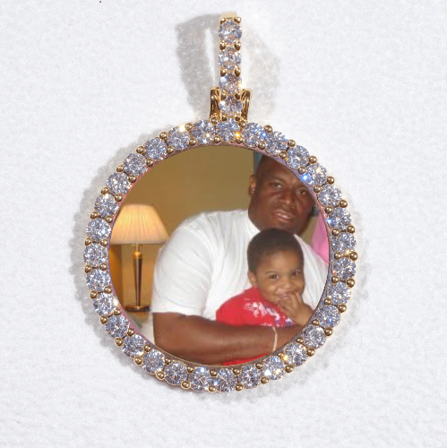 3D CIRCLE CUSTOM PICTURE PENDANT SMALL SIZE