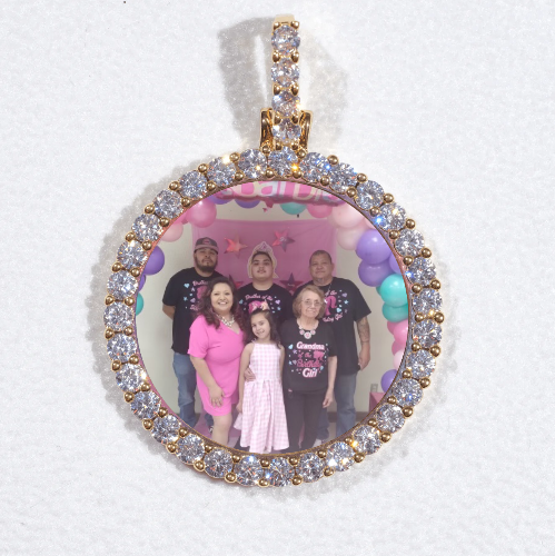 3D CIRCLE CUSTOM PICTURE PENDANT SMALL SIZE