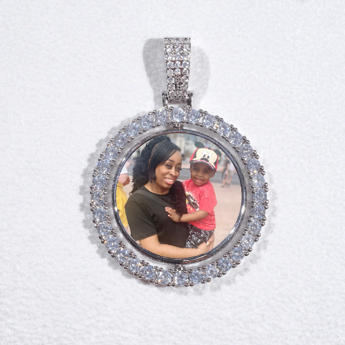 3D Spinning 2-Faced Custom Picture Pendant