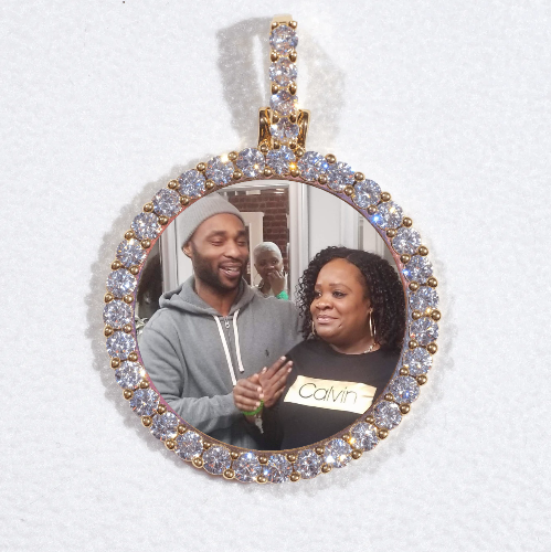 3D CIRCLE CUSTOM PICTURE PENDANT SMALL SIZE