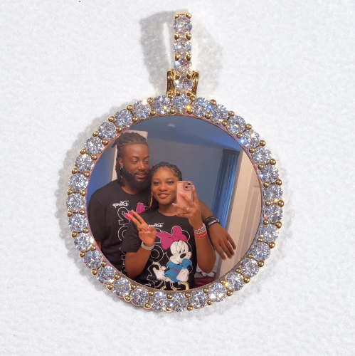 3D CIRCLE CUSTOM PICTURE PENDANT SMALL SIZE