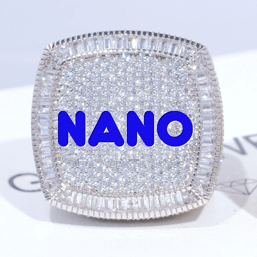 CUSTOM LETTER 3D ICED RING