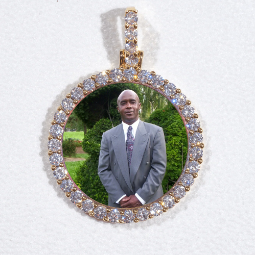 3D CIRCLE CUSTOM PICTURE PENDANT SMALL SIZE
