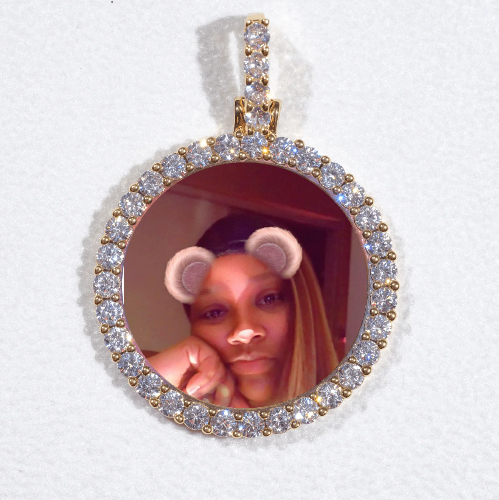 3D CIRCLE CUSTOM PICTURE PENDANT SMALL SIZE