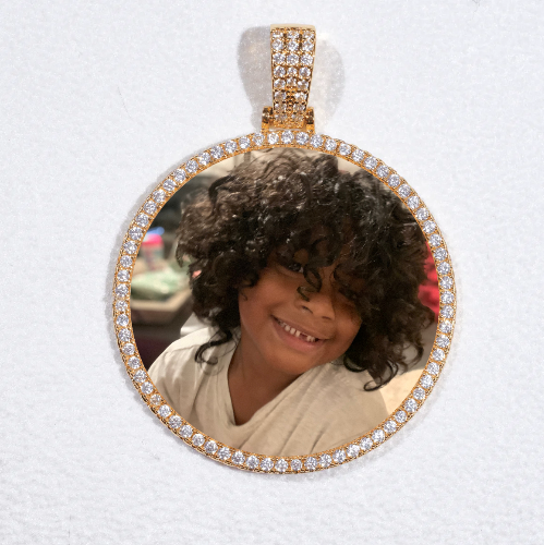 MEDIUM 3D CIRCLE CUSTOM PICTURE PENDANT