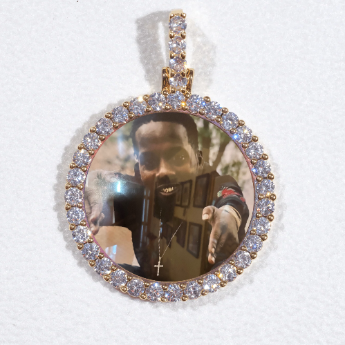 3D CIRCLE CUSTOM PICTURE PENDANT SMALL SIZE