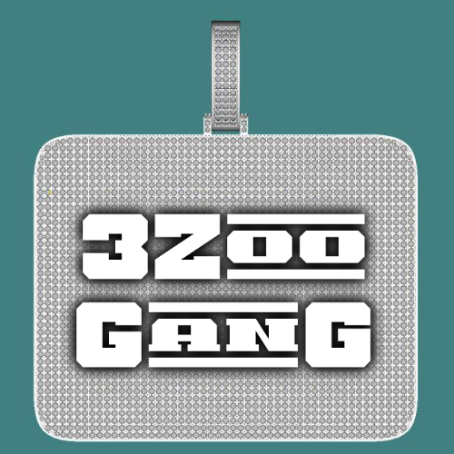 CUSTOM LETTER NECKLACE 3D BIG SQUARE