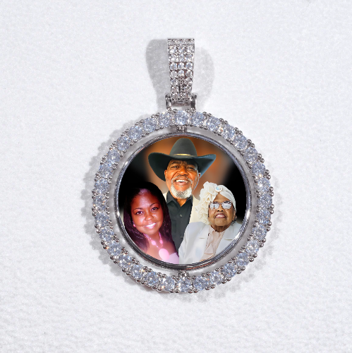 3D Spinning 2-Faced Custom Picture Pendant