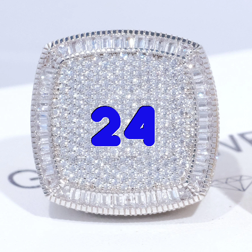 CUSTOM LETTER 3D ICED RING