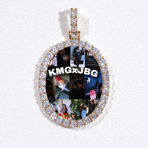 3D Oval Custom Picture Pendant