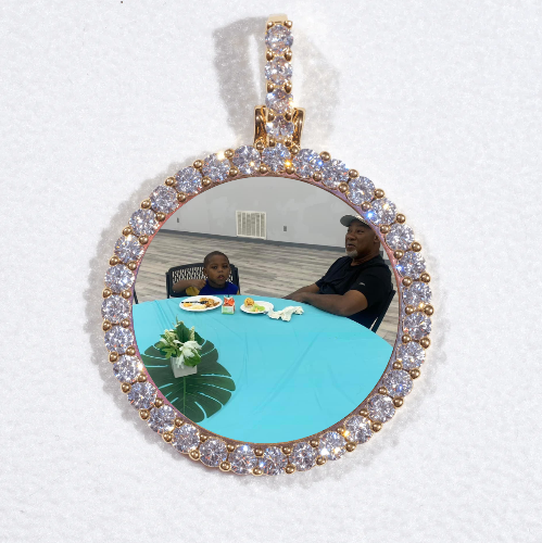 3D CIRCLE CUSTOM PICTURE PENDANT SMALL SIZE
