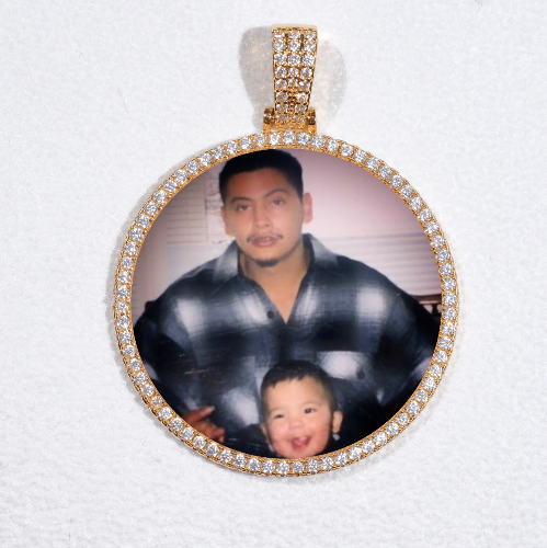 MEDIUM 3D CIRCLE CUSTOM PICTURE PENDANT