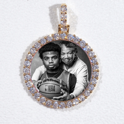 3D CIRCLE CUSTOM PICTURE PENDANT SMALL SIZE
